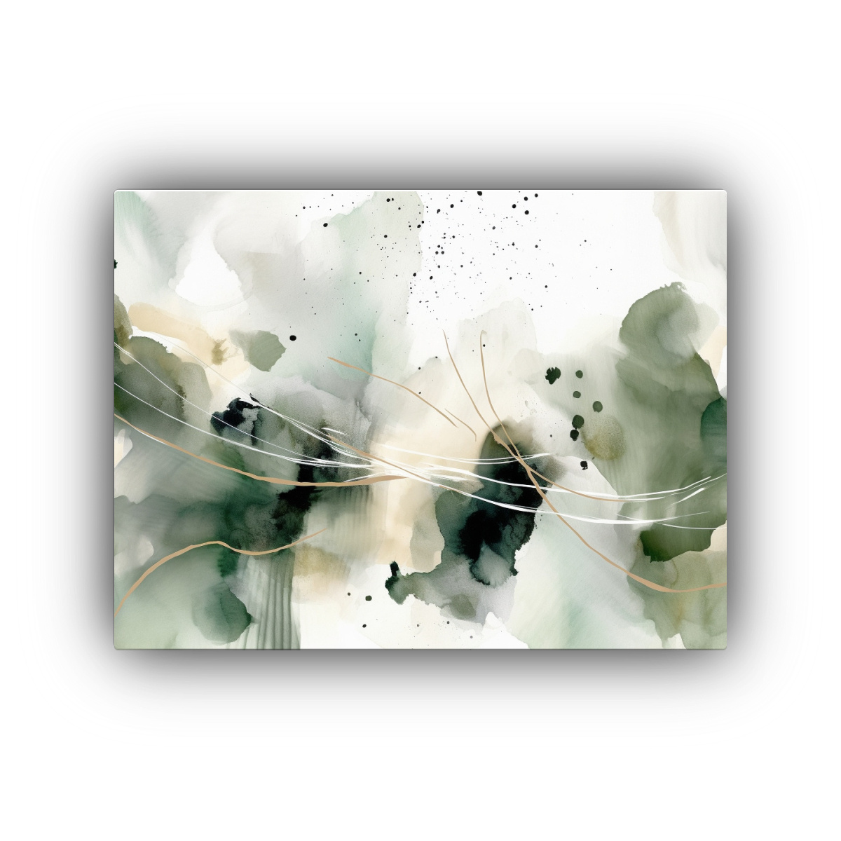 cuadro-abstracto-lineal-para-venta-en-verde-salvia-sobre-fondo-blanco