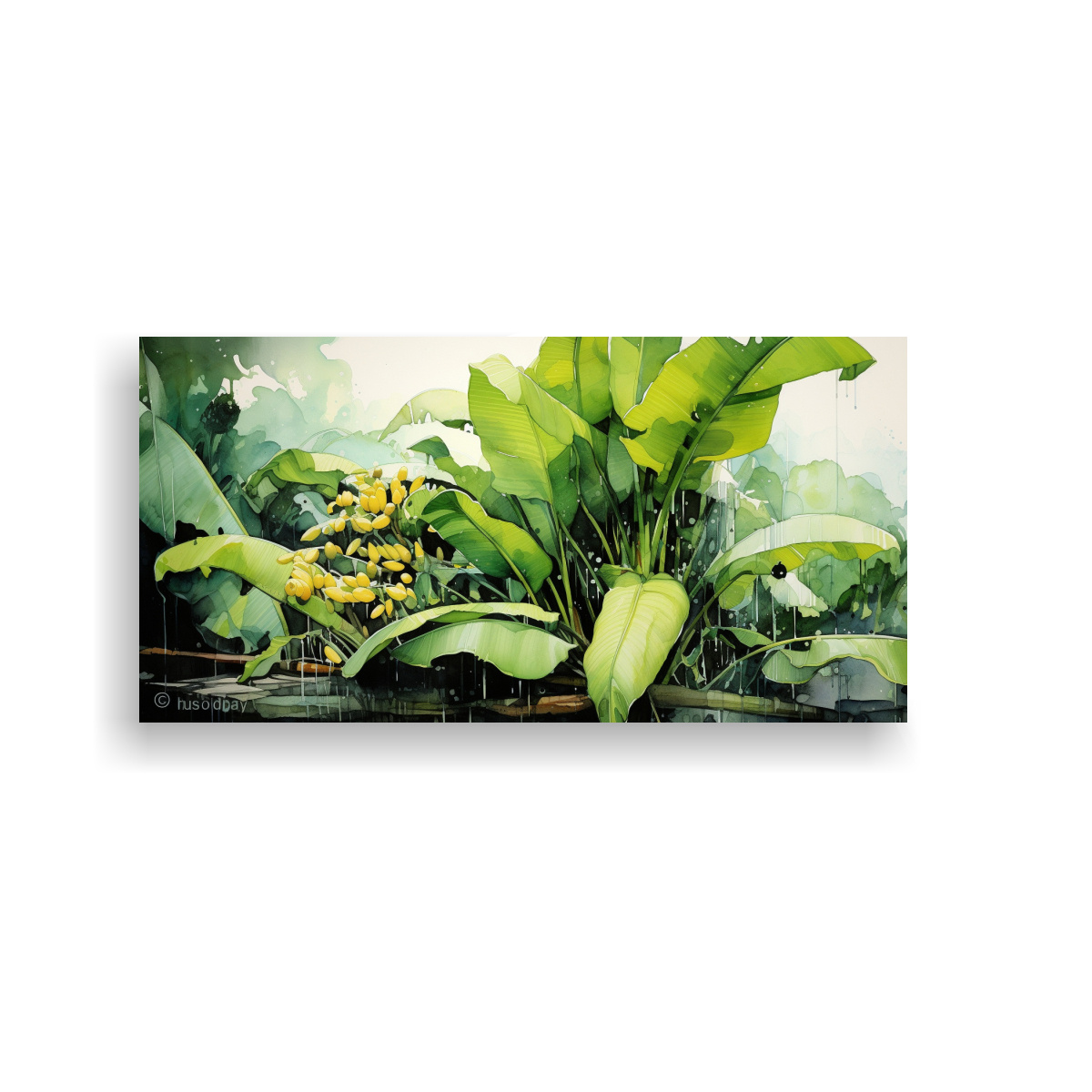 cuadro-abstracto-minimalista-rbol-de-pl-tano-verde-y-negro