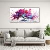 cuadro-abstracto-morado-y-rosa-de-un-rbol-holly-en-bastidor-set-de-2-telas-1