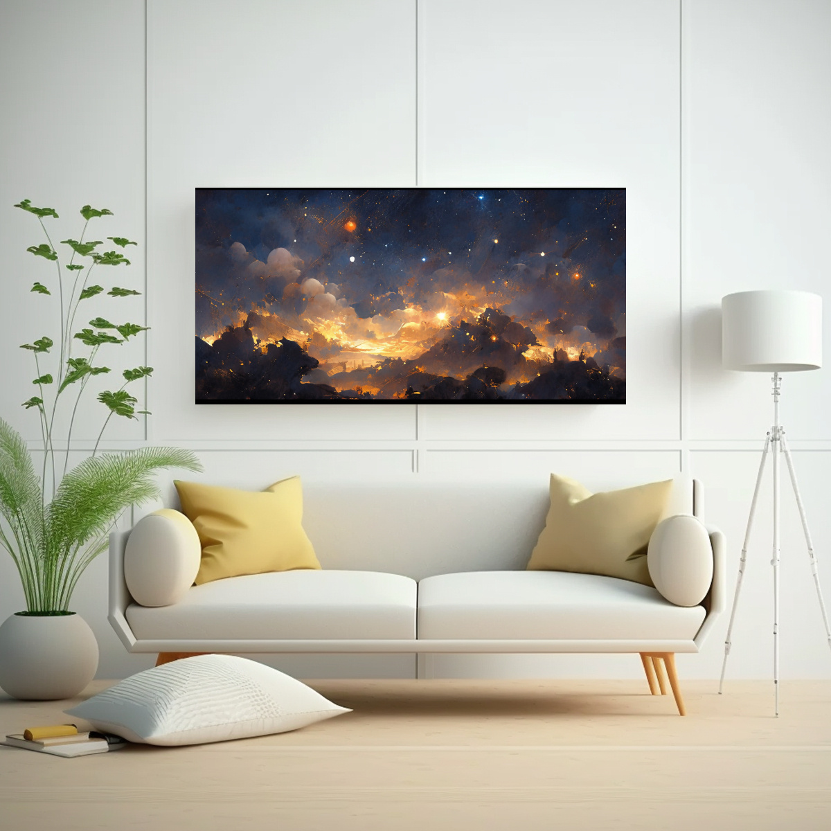 cuadro-abstracto-nocturno-con-efecto-visual-de-cielo-estrellado-en-tonos-dorados-1