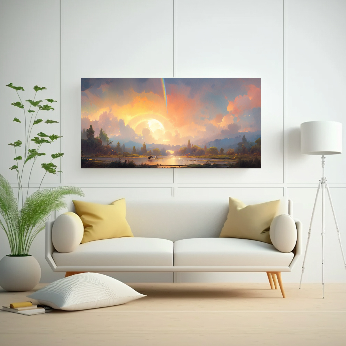 cuadro-abstracto-paisaje-con-arco-ris-y-colores-amarillos-impactante-1