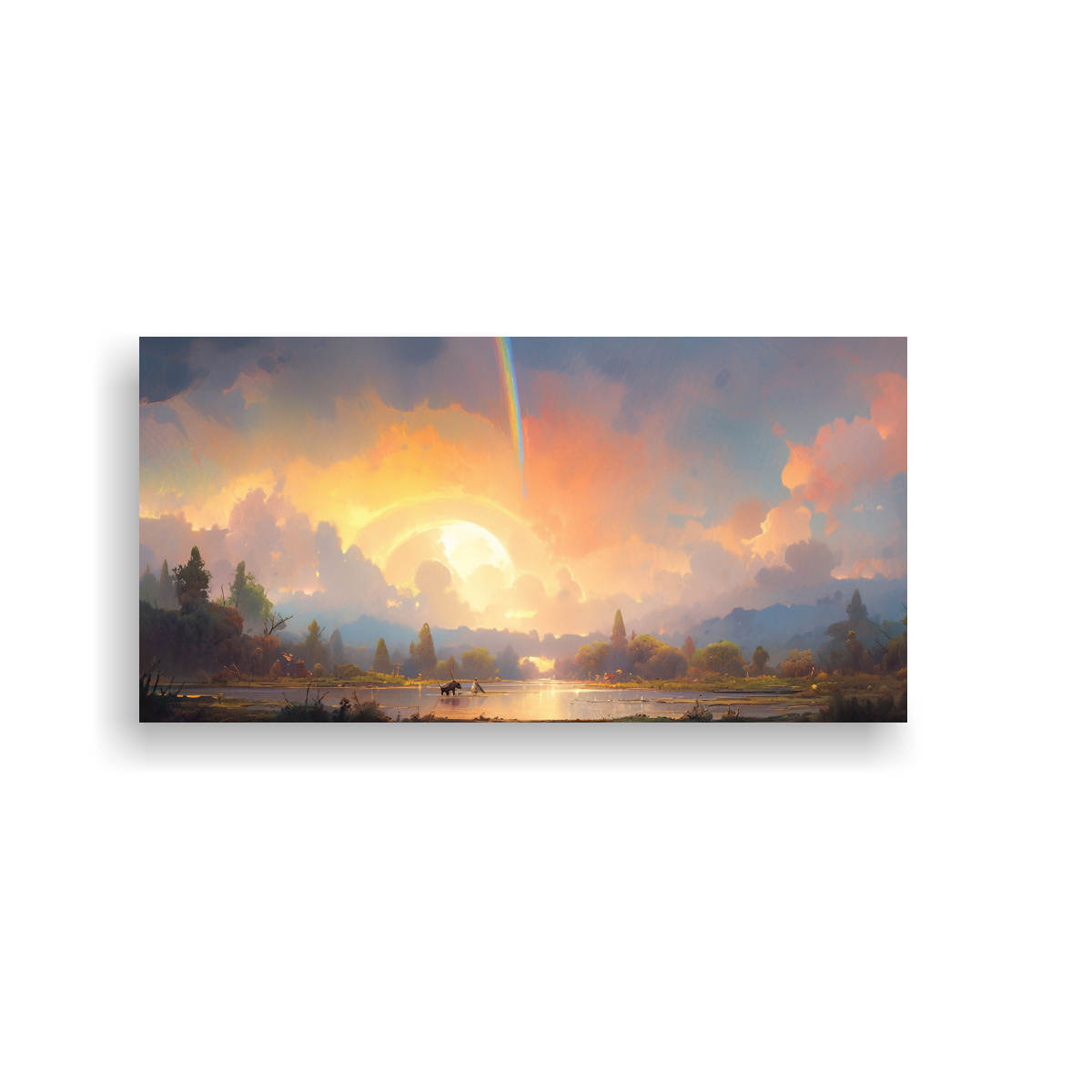 cuadro-abstracto-paisaje-con-arco-ris-y-colores-amarillos-impactante