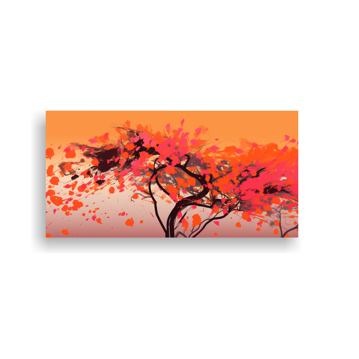 cuadro-abstracto-rbol-de-acacia-en-tonos-naranja-y-rosa-neonoir