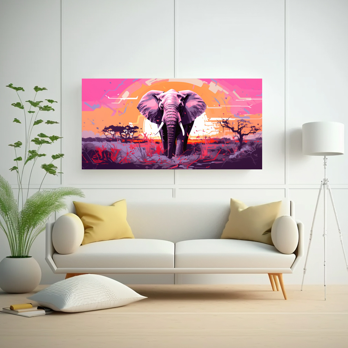 cuadro-abstracto-urbano-elefante-sabana-en-colores-p-rpura-y-rosa-neo-pop-art-1
