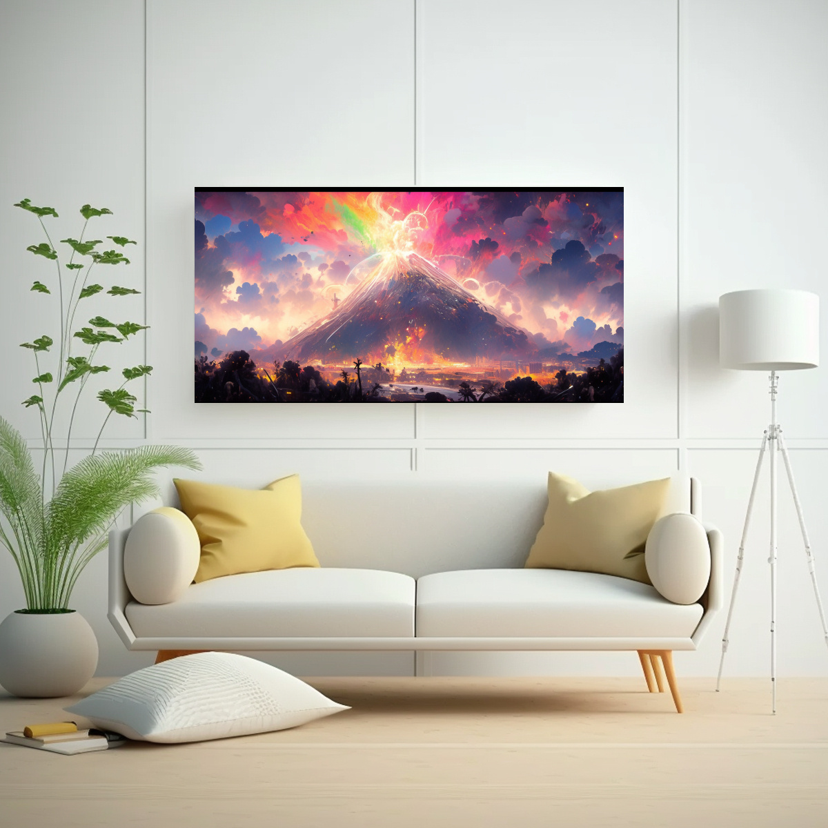 cuadro-abstracto-venta-volc-n-con-arco-ris-y-colores-morados-1