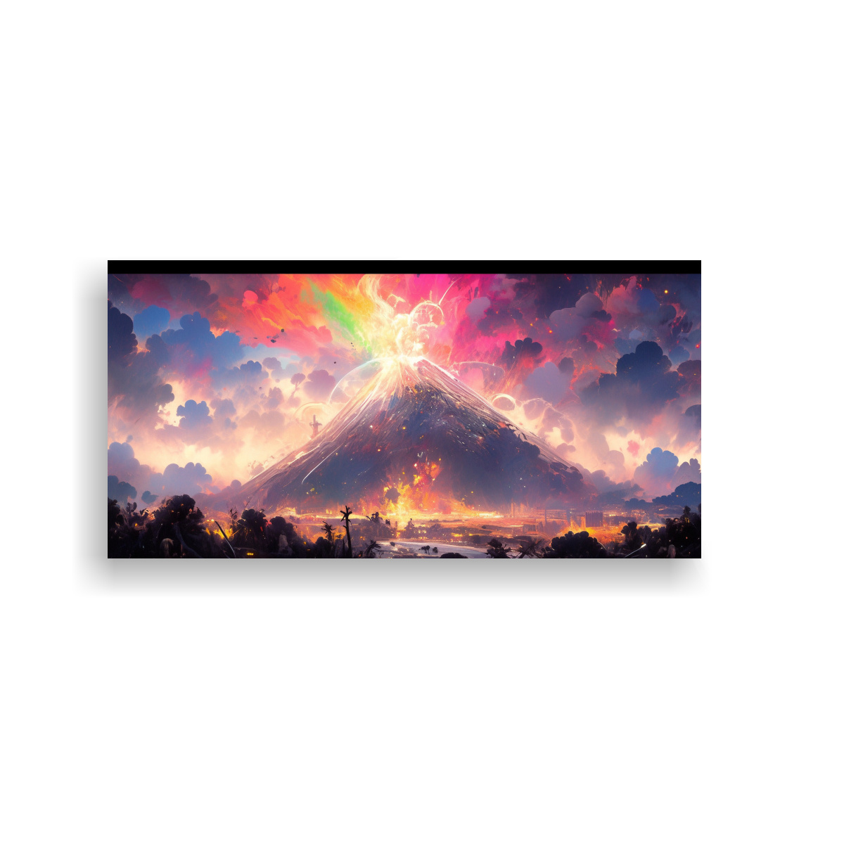 cuadro-abstracto-venta-volc-n-con-arco-ris-y-colores-morados