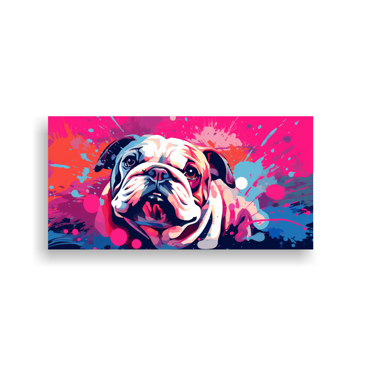 cuadro-acuarela-lineal-bulldog-en-colores-rosa-estilo-neo-pop-art