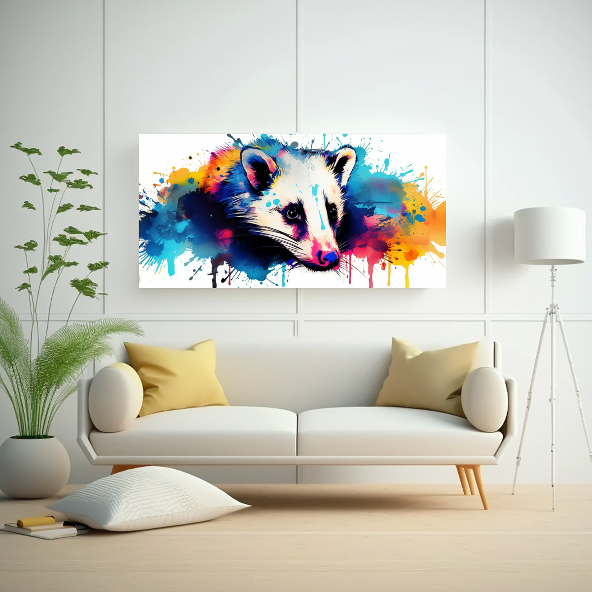 cuadro-alta-calidad-opossum-en-colores-rico-y-zafiro-arte-pop-neo-1