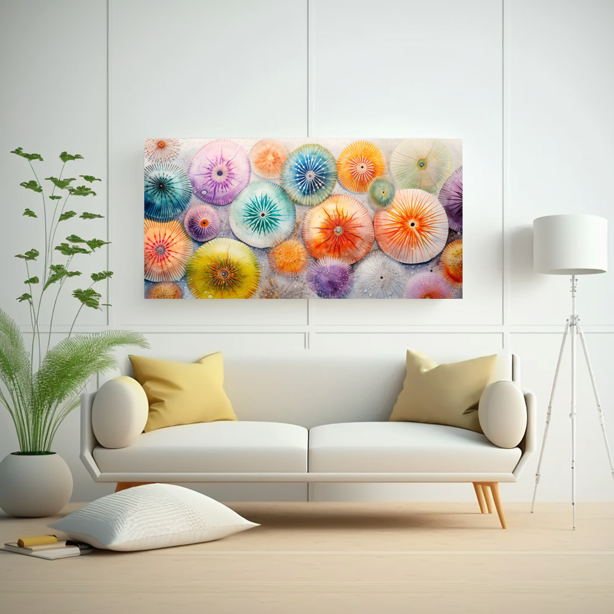 cuadro-arte-gr-fico-moderno-erizos-de-mar-acuarela-colorida-1