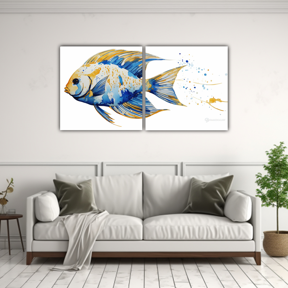 cuadro-bastidor-moderno-efecto-a-pez-ngel-en-oro-y-azul-neo-pop-art-1