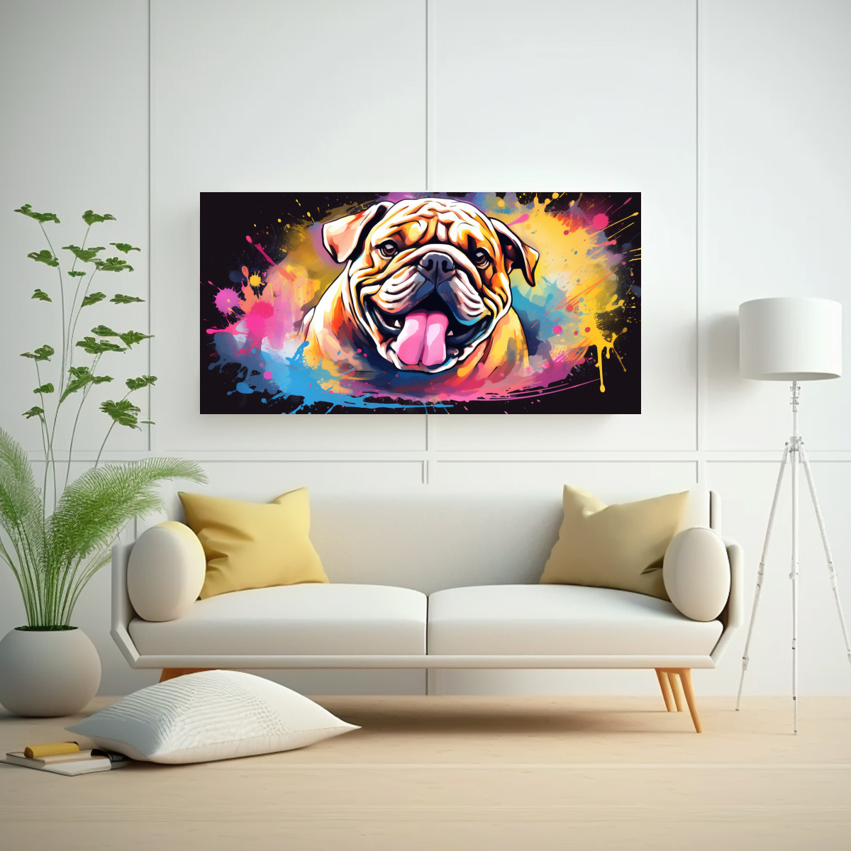 cuadro-bulldog-en-vibrantes-colores-neo-pop-art-y-oro-1