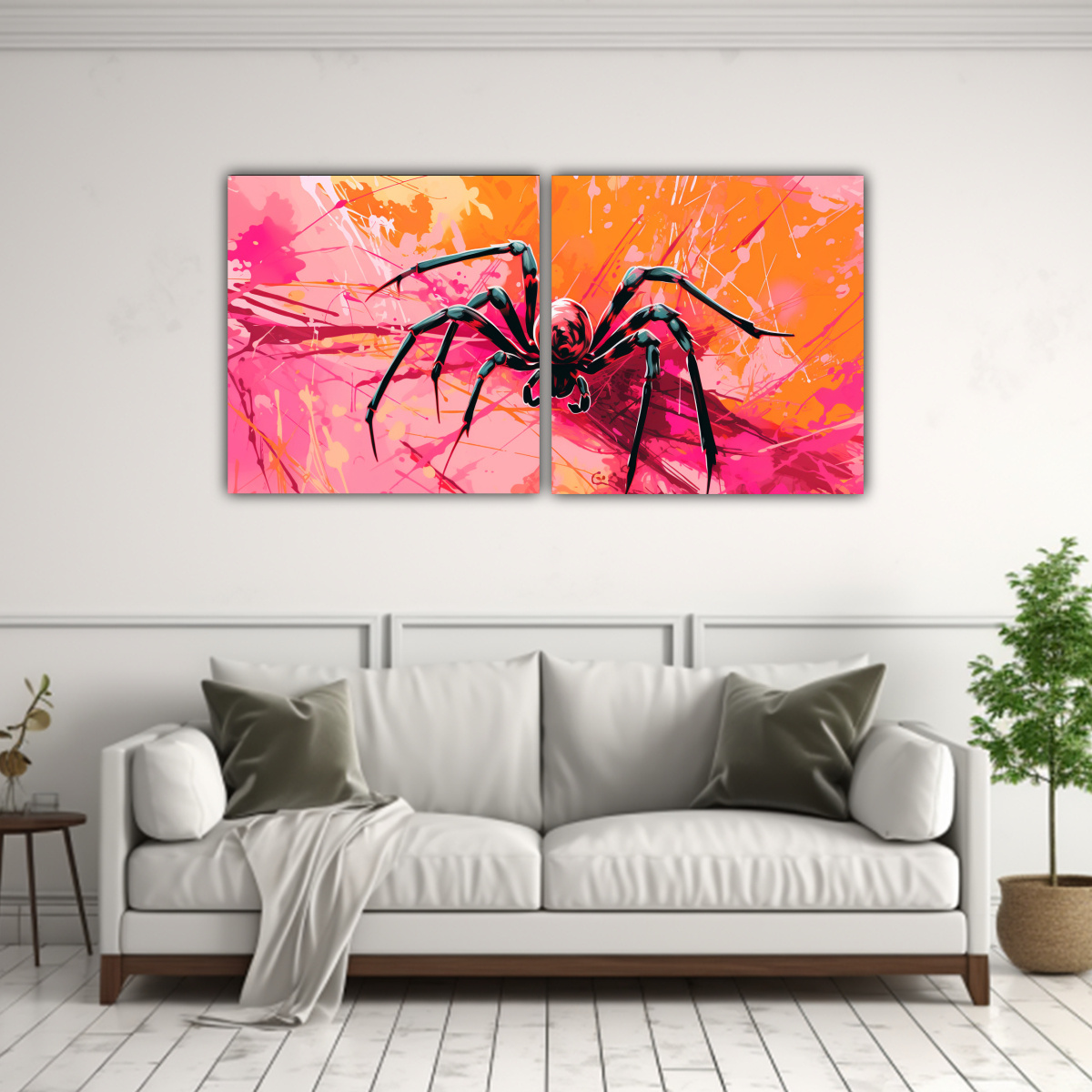 cuadro-d-ptico-ara-a-en-colores-saturados-y-melocot-n-neo-pop-art-1