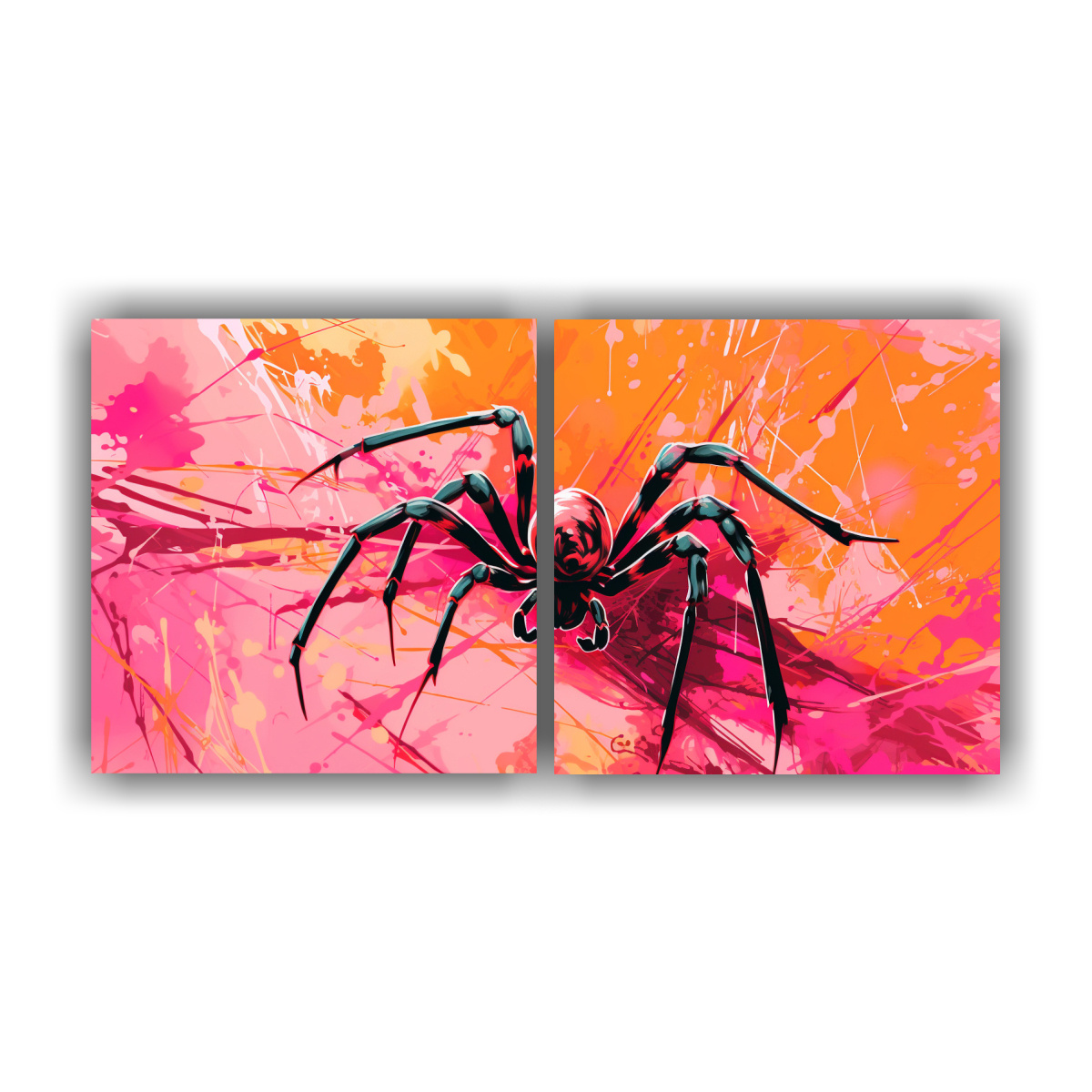 cuadro-d-ptico-ara-a-en-colores-saturados-y-melocot-n-neo-pop-art