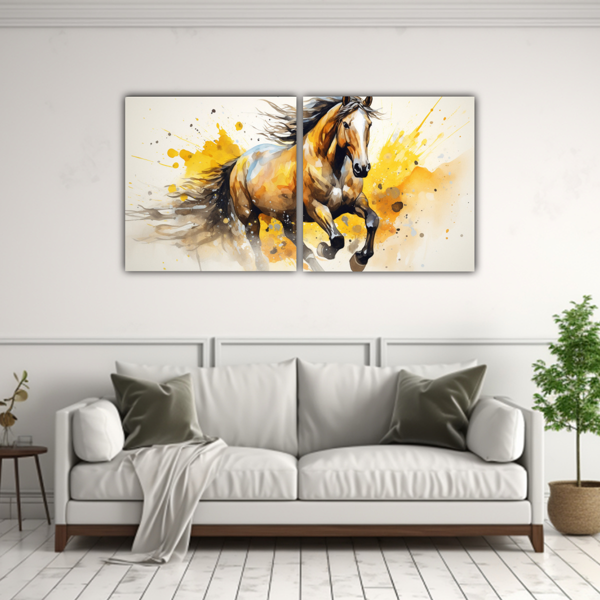 cuadro-de-alta-calidad-de-un-caballo-clydesdale-en-acuarelas-y-colores-amarillos-1