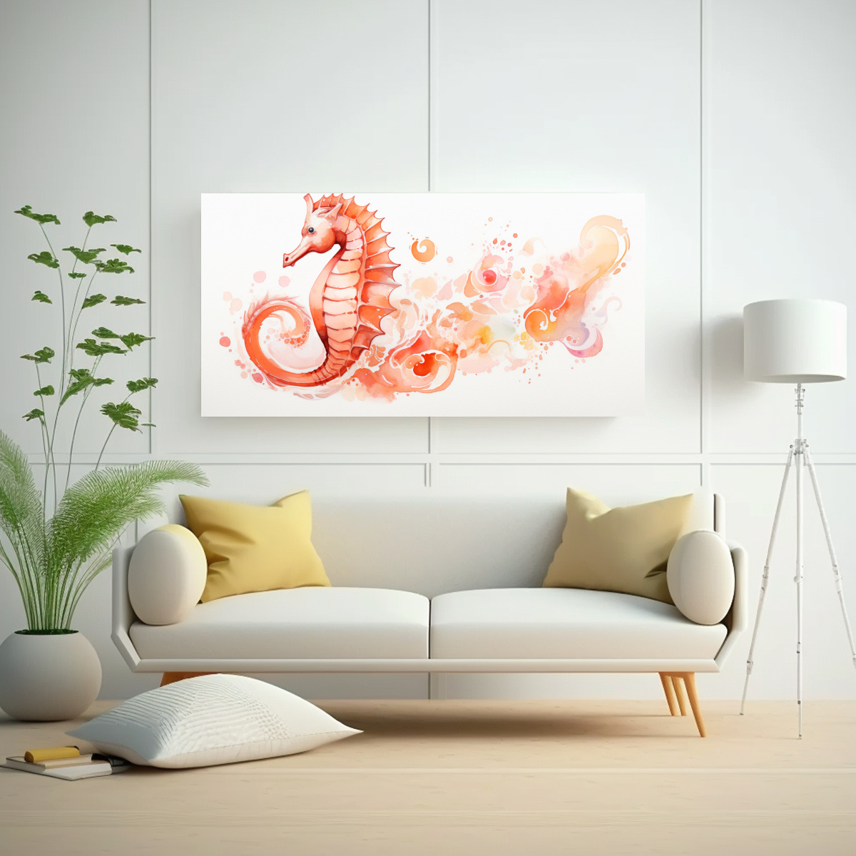 cuadro-de-arte-pop-neo-caballito-de-mar-en-marfil-y-colores-salm-n-1-1