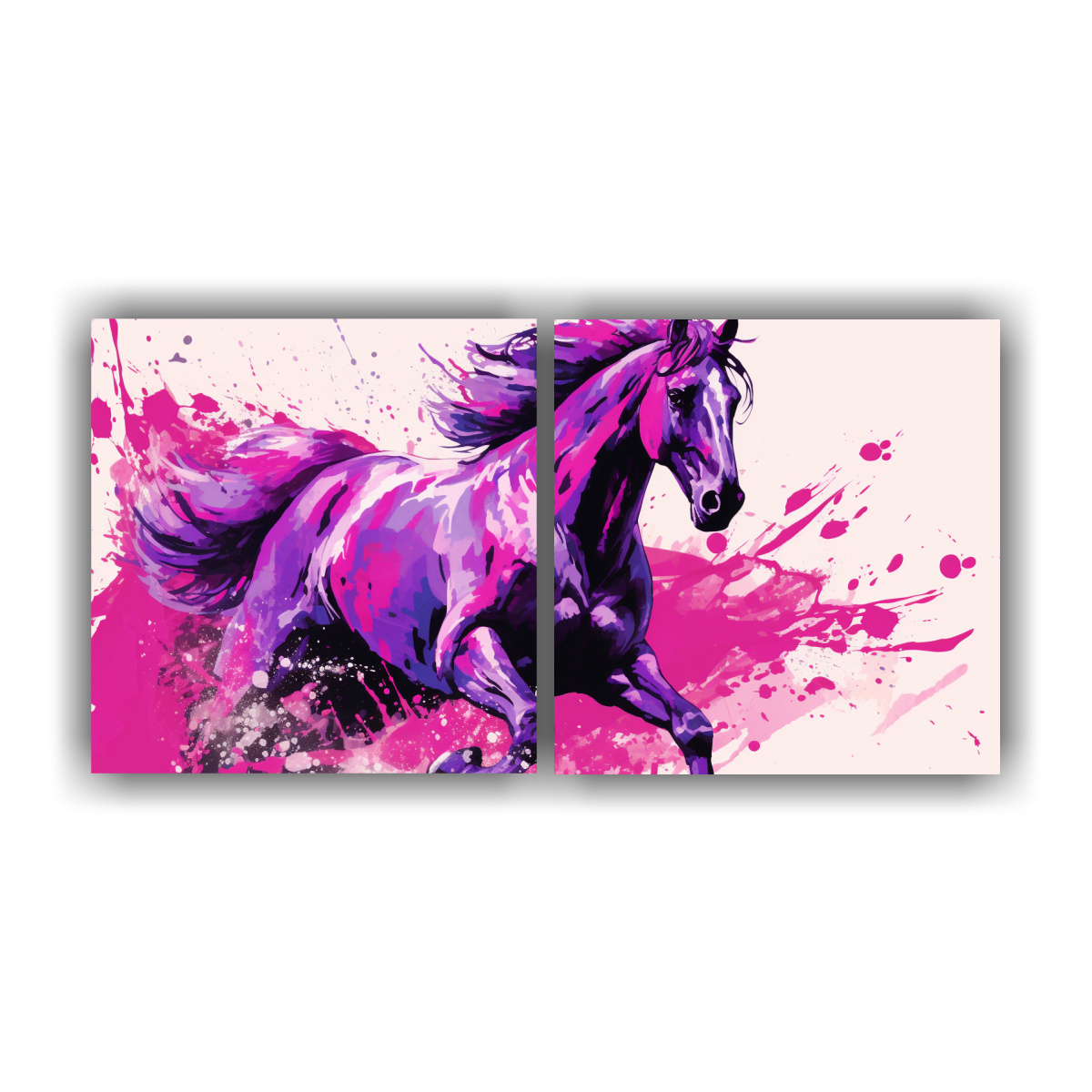 cuadro-de-caballo-pura-sangre-en-tonos-morados-arte-pop-neo-en-dos-lienzos