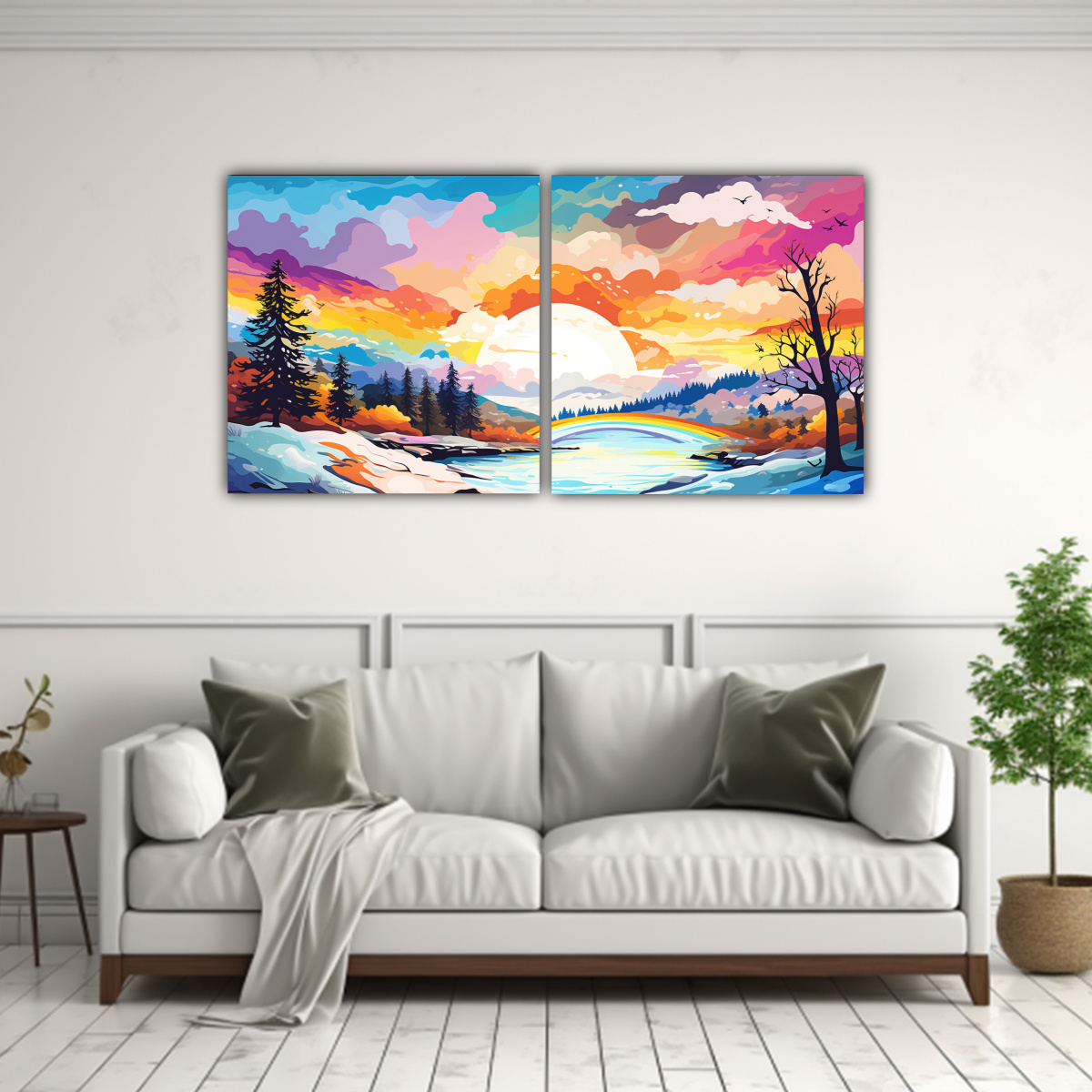 cuadro-de-paisaje-invernal-con-colores-del-arco-ris-1