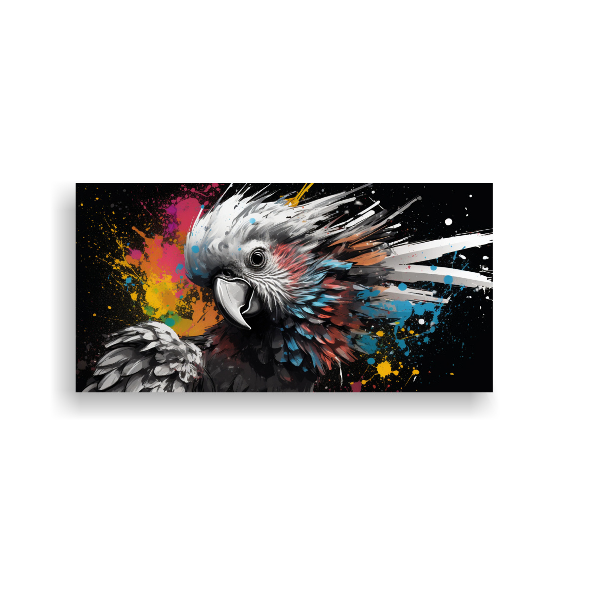 cuadro-de-pared-arte-original-cacat-a-en-blanco-y-negro-neo-pop-art-