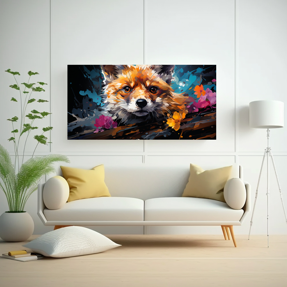 cuadro-de-pared-fotograf-a-de-sal-n-weasels-en-colores-iridiscentes-y-mandarina-1