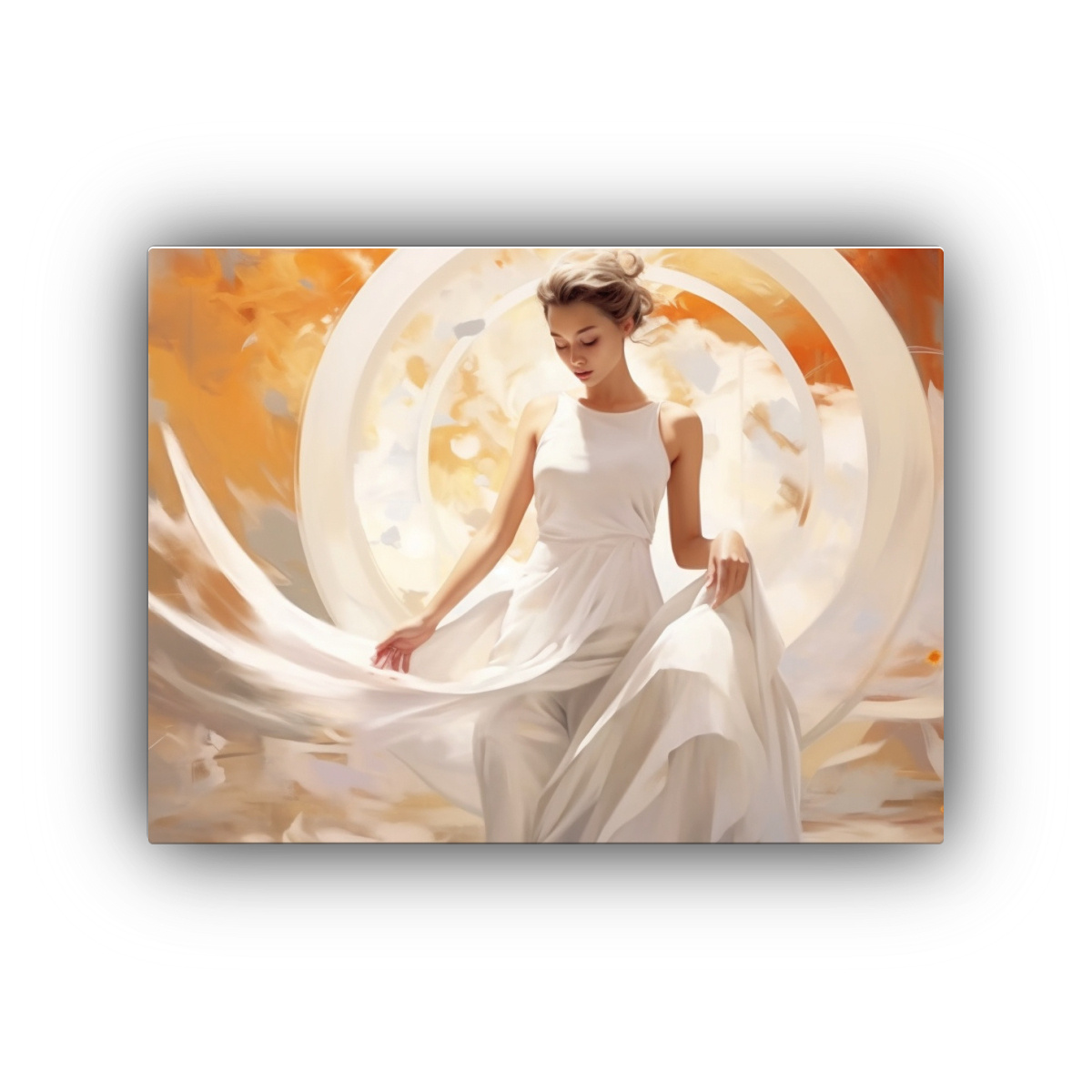 cuadro-de-pared-mujer-vestida-de-blanco-arte-digital-escenario-ni-a-blanco-