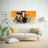 cuadro-de-tela-moderno-caballo-appaloosa-en-colores-naranja-y-negro-neo-pop-arte-1