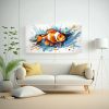 cuadro-de-tela-moderno-con-un-pez-payaso-en-colores-vibrantes-y-dorados-arte-pop-neo-1-1