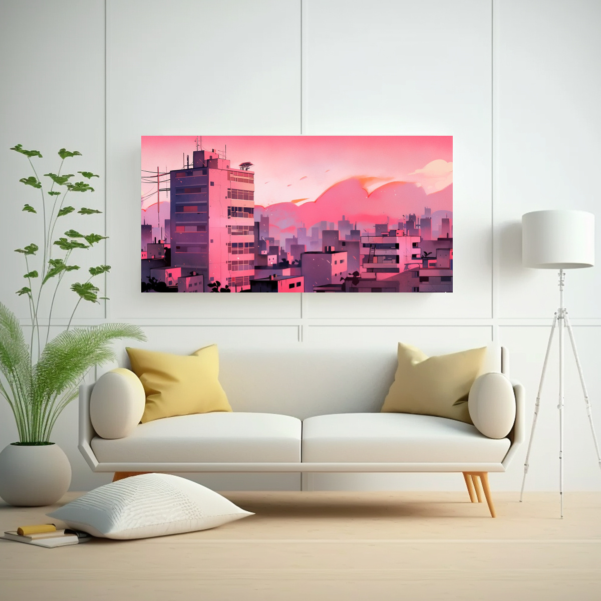 cuadro-deco-impactante-santiago-de-chile-acuarela-y-rosa-1