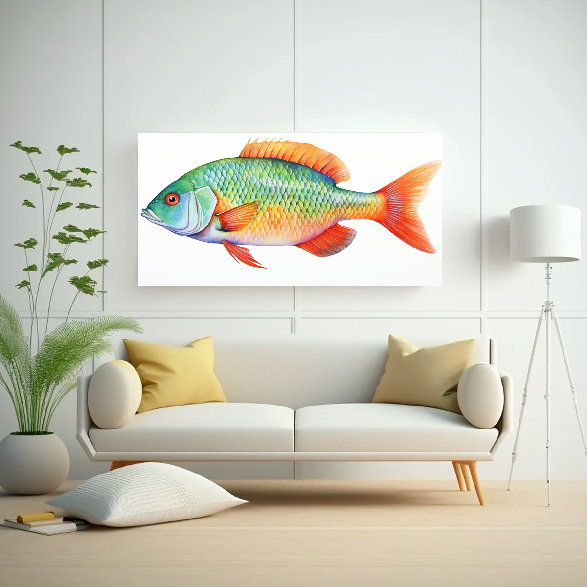 cuadro-decorativo-acuarela-fresca-peces-de-agua-dulce-estilo-pintura-1