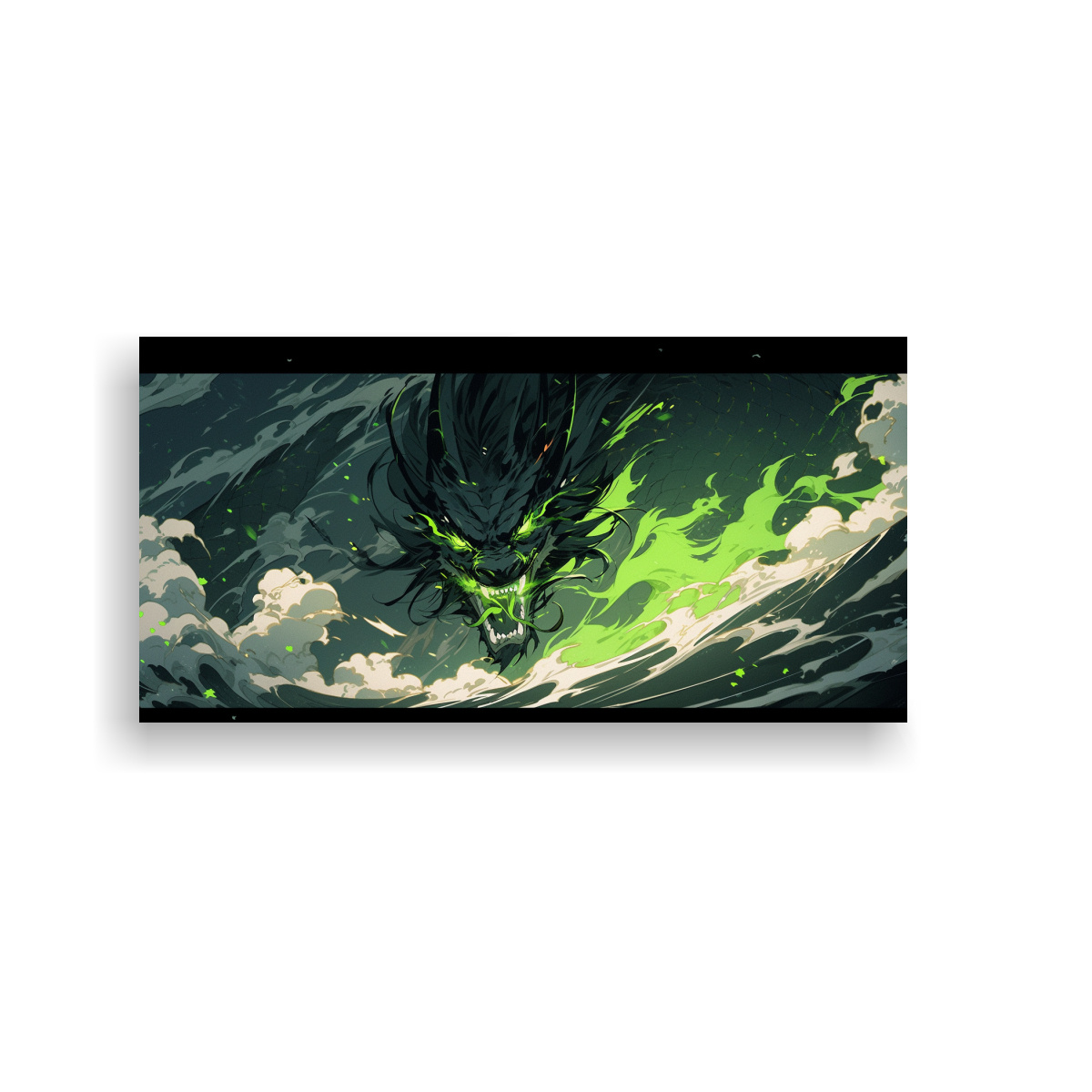 cuadro-decorativo-detalle-de-dragon-en-colores-verdes-atm-sfera-neonoir-neo-pop