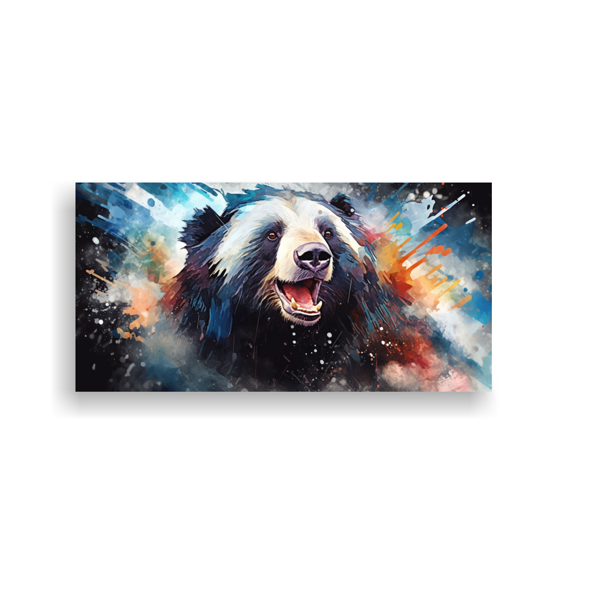 cuadro-decorativo-estilo-acuarela-de-un-oso-perezoso-colorido-en-la-poca-a-