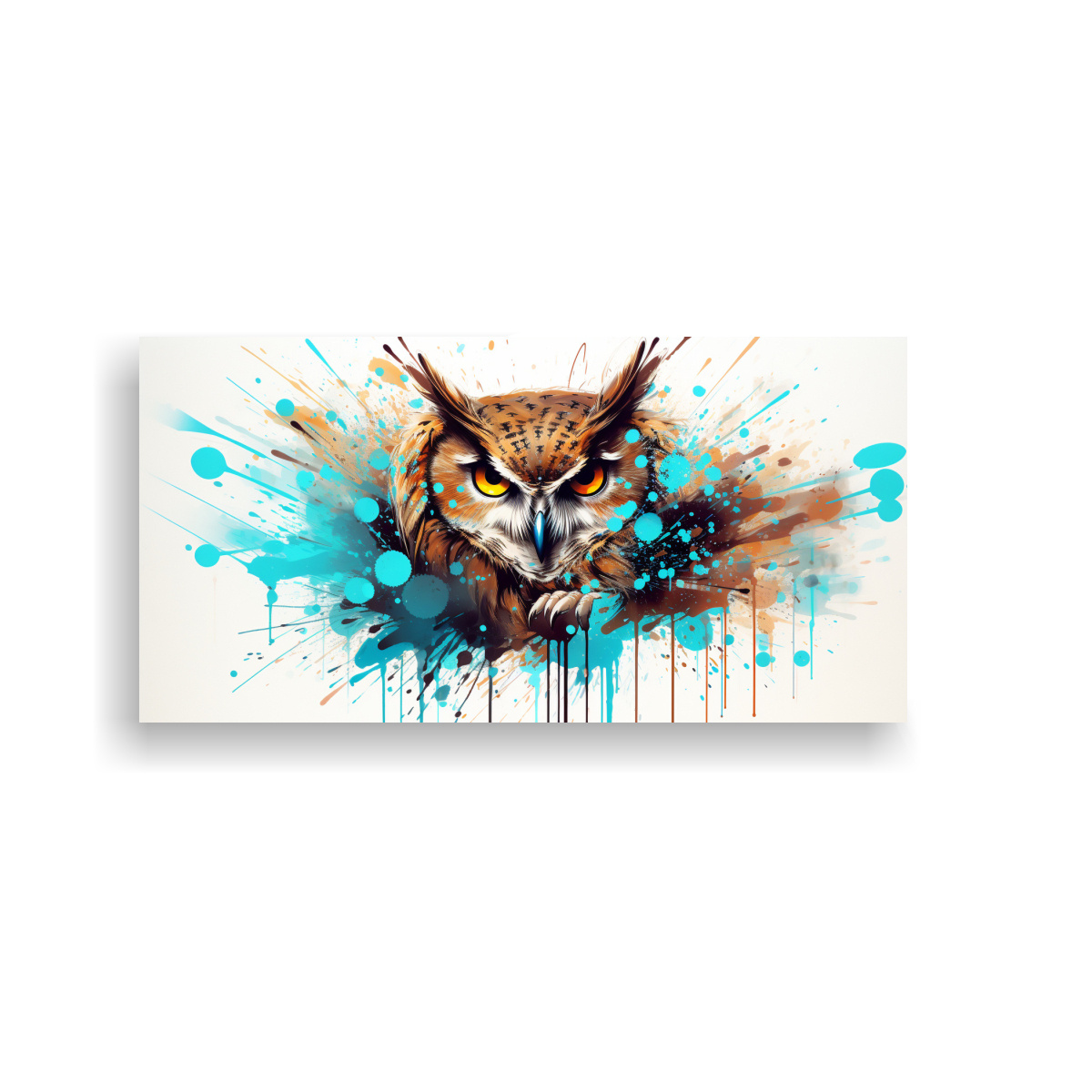 cuadro-decorativo-moderno-de-b-ho-en-colores-marr-n-y-turquesa-neo-pop-arte-