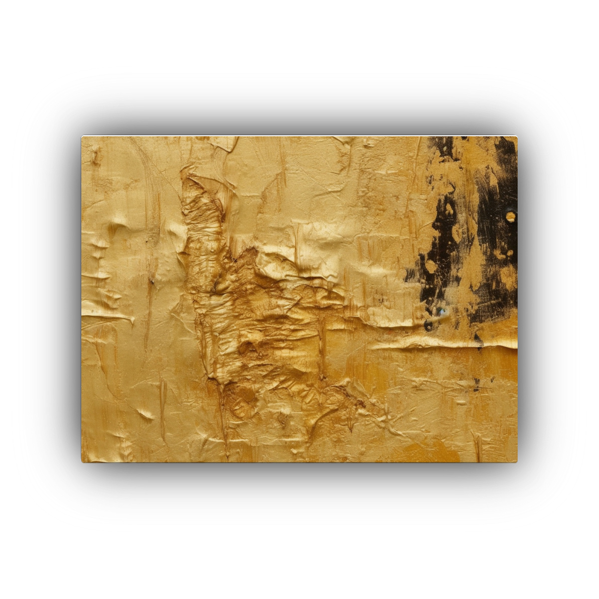 cuadro-decorativo-negro-y-dorado-de-movimiento-y-expresividad-al-estilo-de-robert-rauschenber