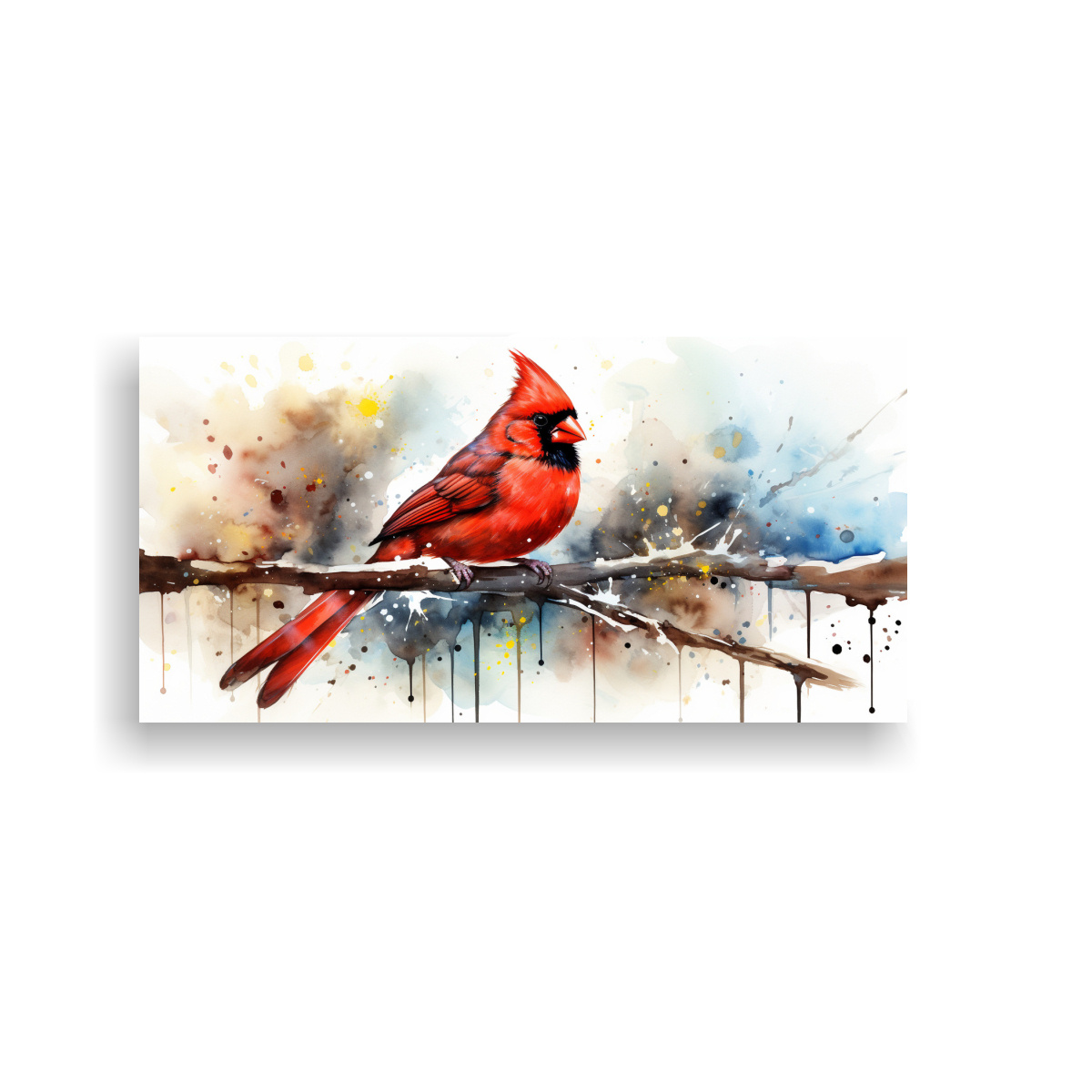 cuadro-decorativo-neo-pop-art-cardenal-en-acuarelas-y-tonos-marrones-