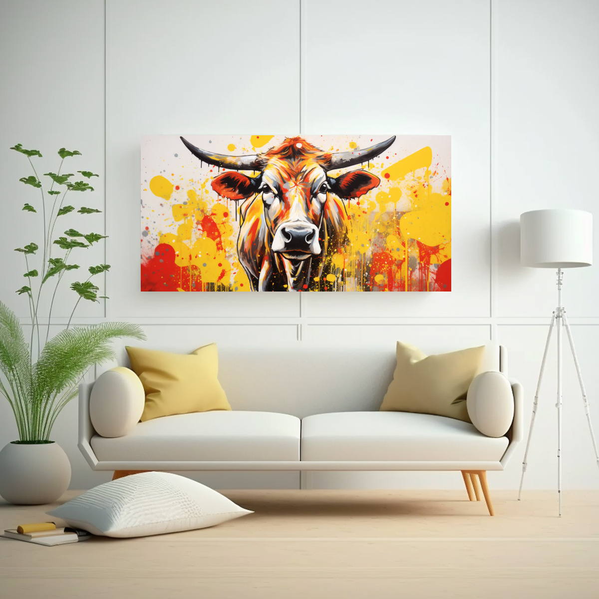 cuadro-decorativo-vaca-en-rojo-y-dorado-estilo-pop-art-1-1