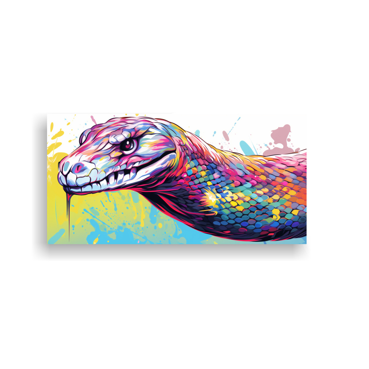 cuadro-decorativo-vida-de-anaconda-en-colores-arco-ris-y-pastel-neo-pop-arte