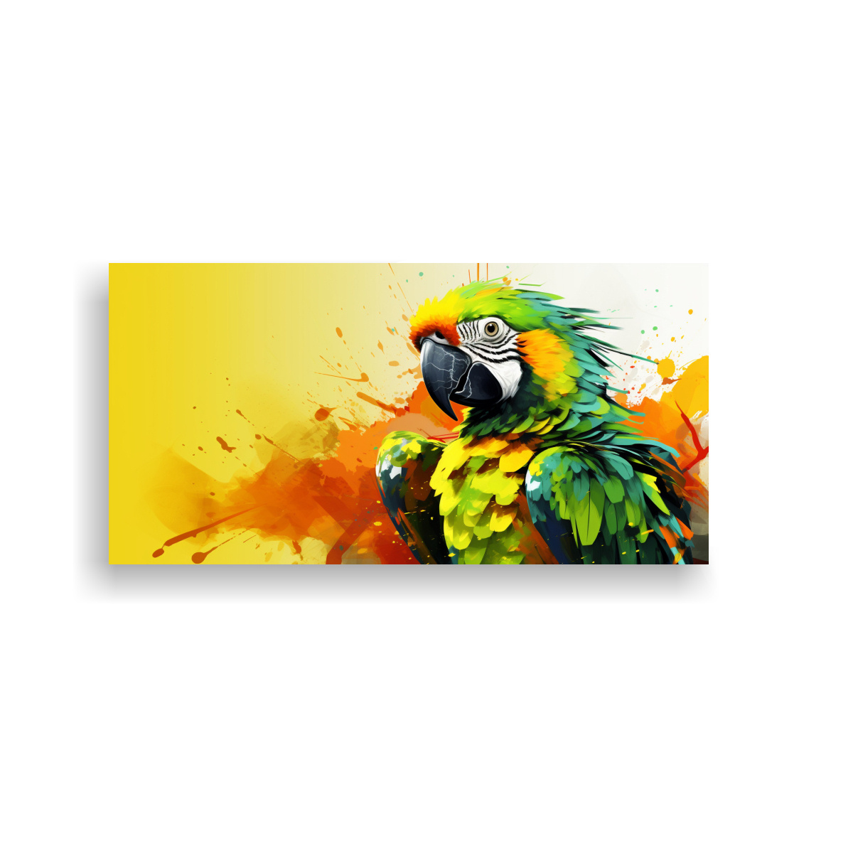 cuadro-en-bastidor-composici-n-est-tica-loro-en-amarillo-y-verde-pop-art-neo