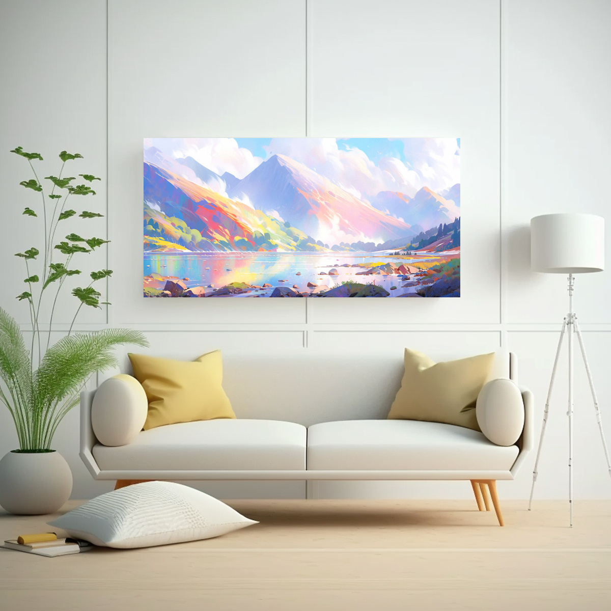 cuadro-en-bastidor-original-lago-y-monta-as-con-arco-ris-y-colores-pastel-1-1