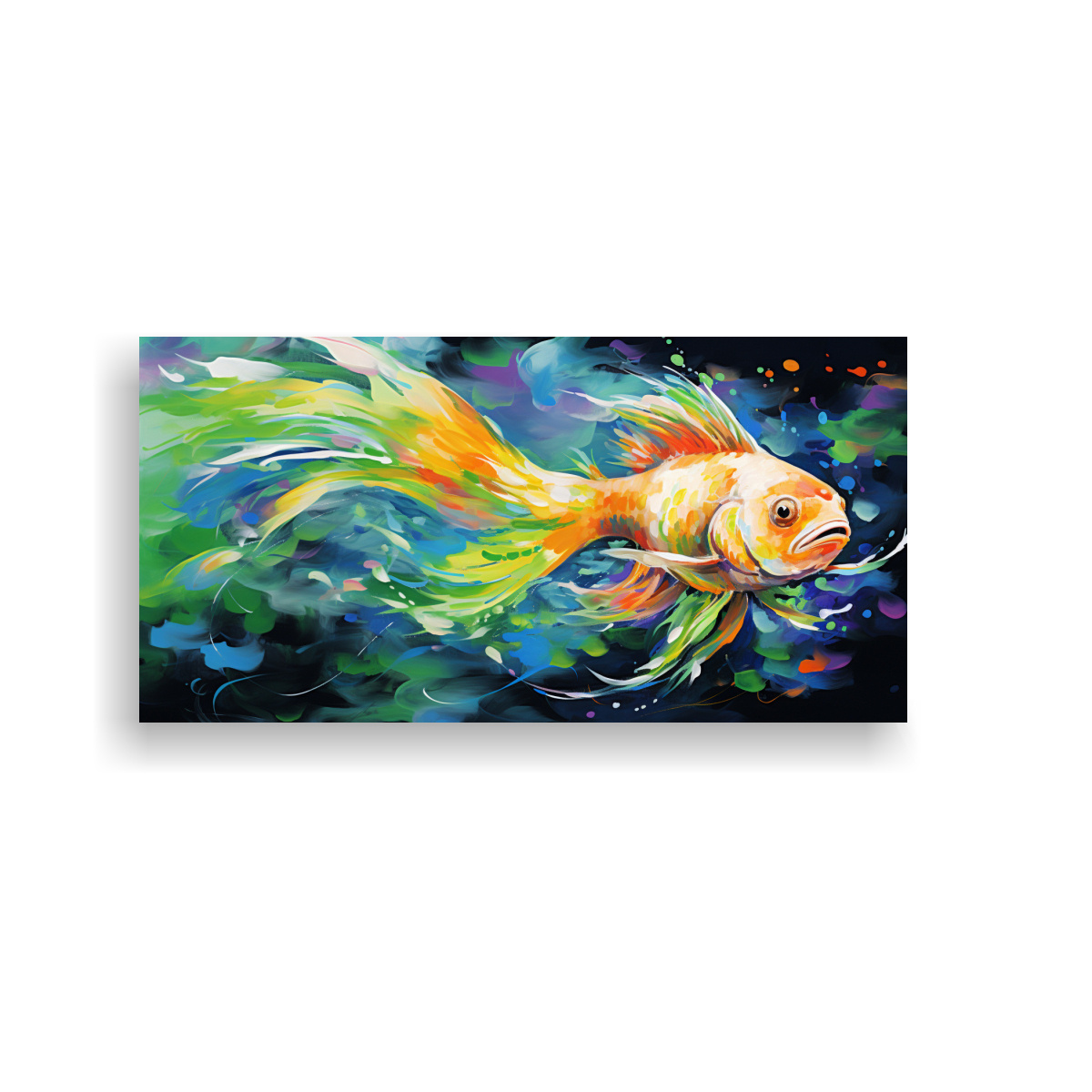 cuadro-expresion-riqueza-visual-peces-acuario-en-colores-arco-ris-y-verde-arte-pop-neo