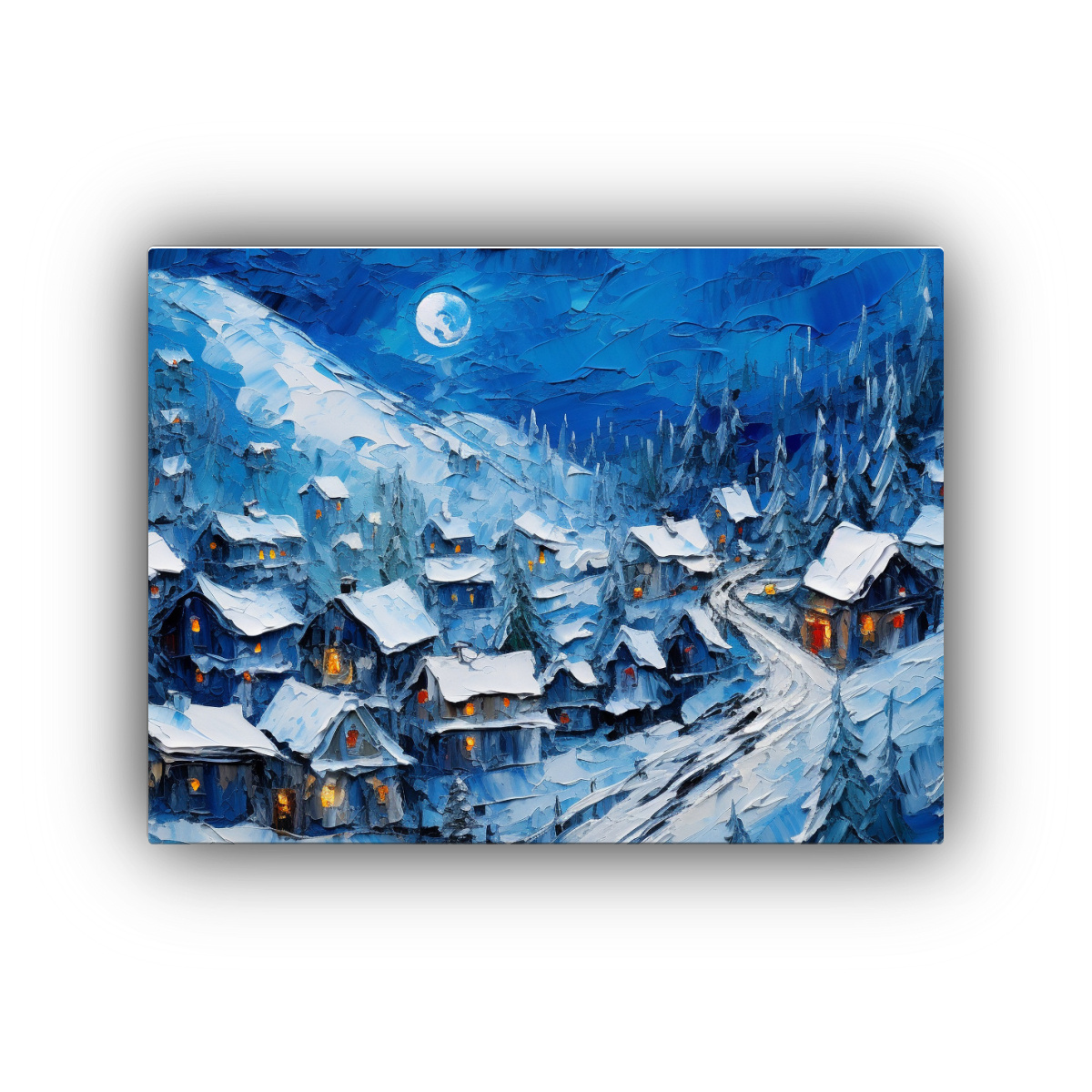 cuadro-invierno-nocturno-con-casas-y-nieve-paisaje-estrellado