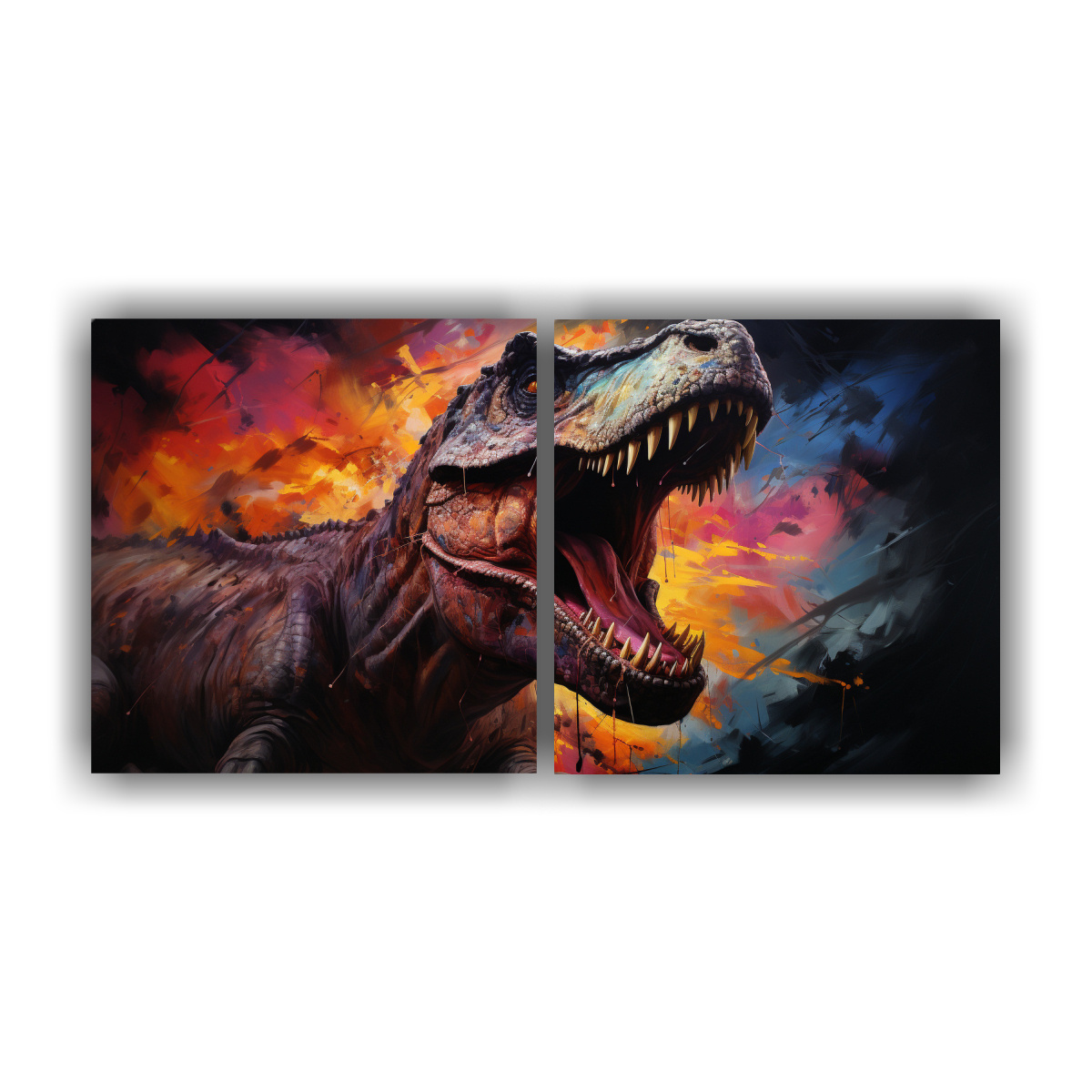 cuadro-lienzo-alta-calidad-dinosaurios-legendarios-estilo-pintura-estilo-leo-colorida