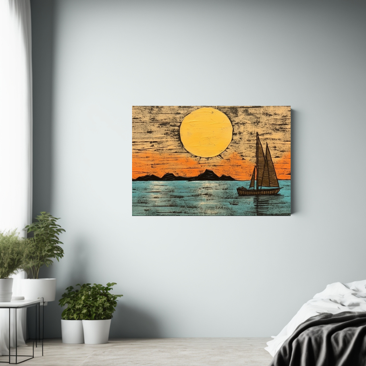 cuadro-lienzo-nico-velero-puerto-atardecer-nubes-estilo-b-1-1