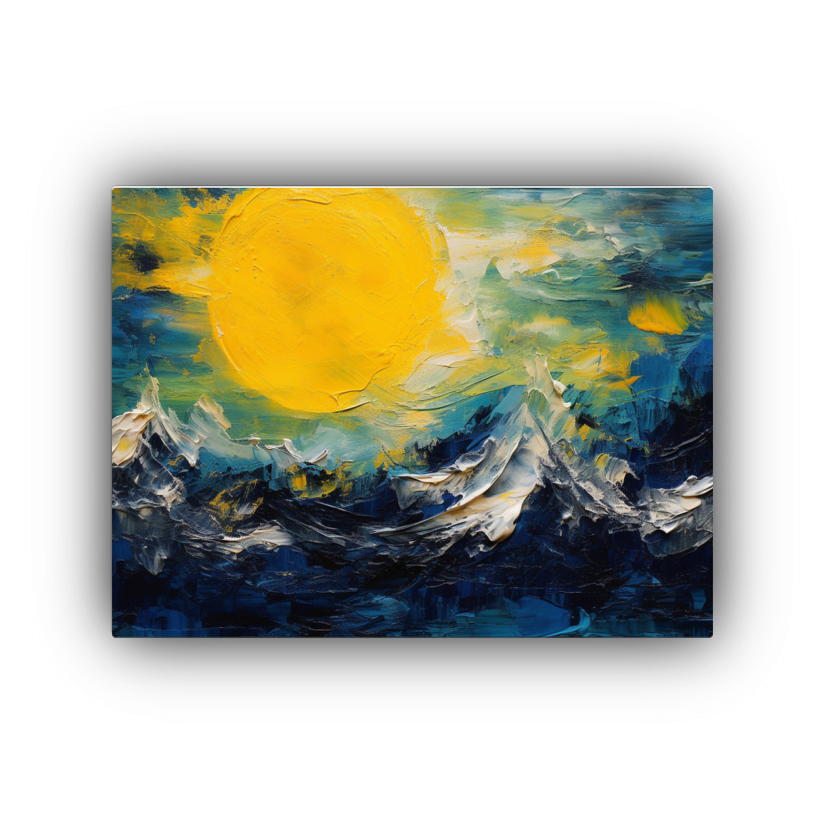 cuadro-luna-amarilla-y-monta-as-en-la-noche-profunda-