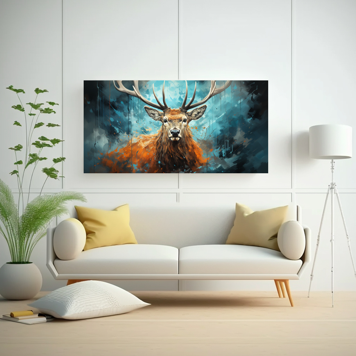 cuadro-moderno-belleza-elk-en-azul-y-carb-n-en-arte-neo-pop-1