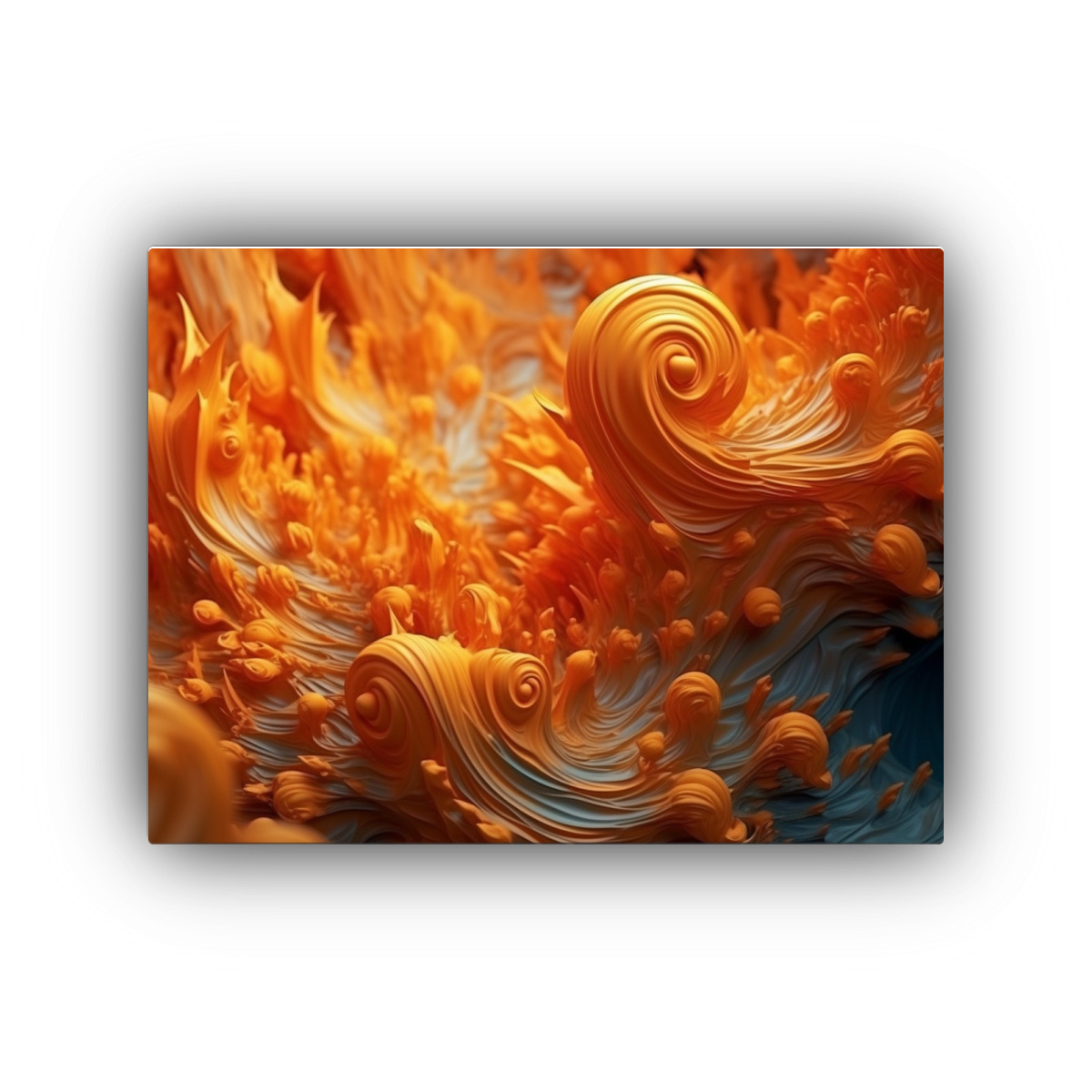 cuadro-moderno-en-bastidor-naranja-en-fractal-estilo-impresionante