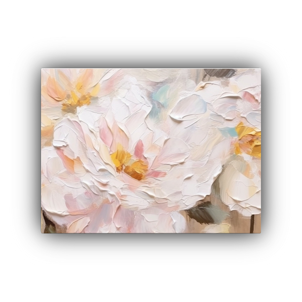 cuadro-moderno-flor-intensa-fondo-blanco-y-boho-brocha-leo