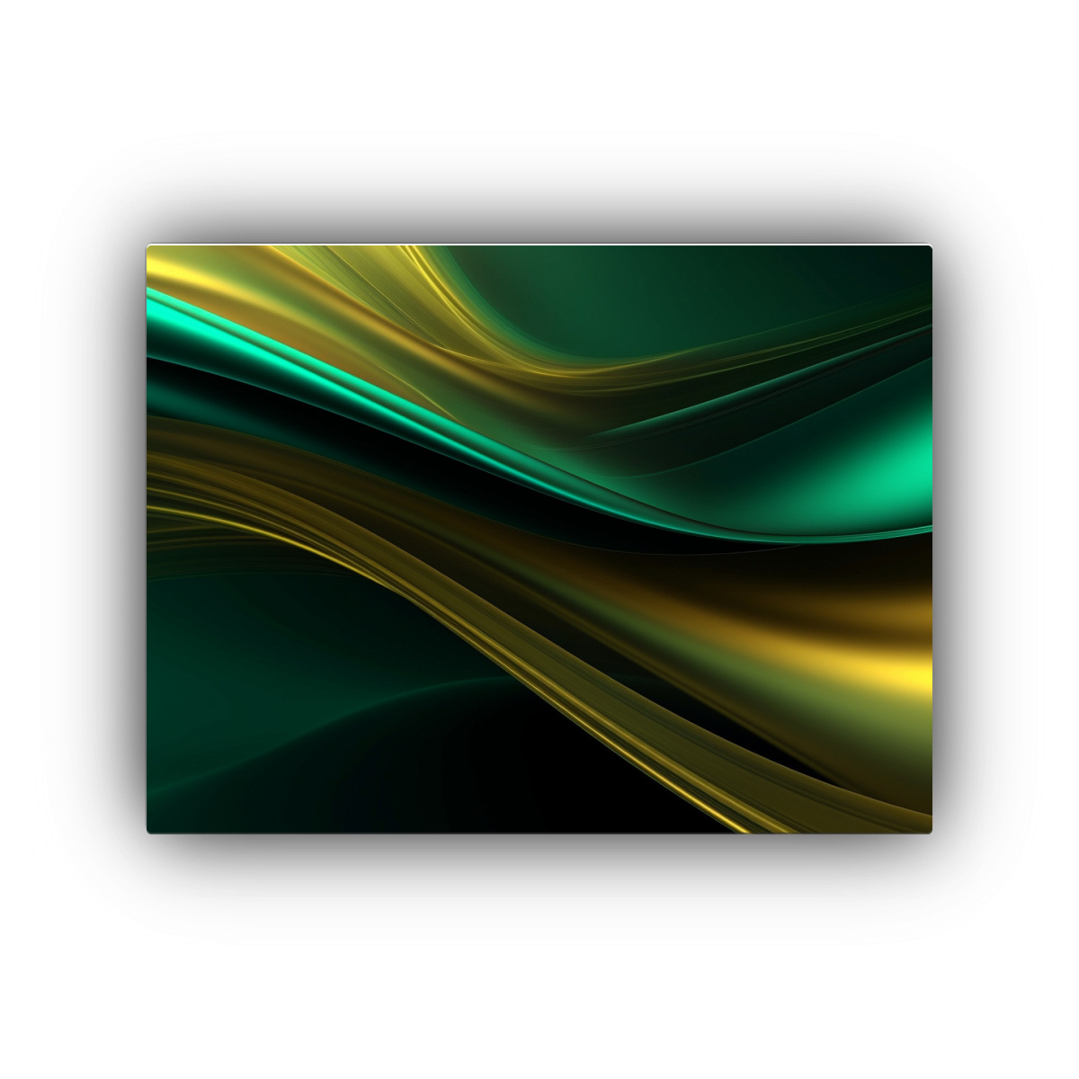 cuadro-moderno-juvenil-en-tela-verde-y-dorado-con-fondo-dorado