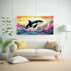 cuadro-orca-en-colores-tintados-y-soleados-neo-pop-arte-1