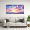 cuadro-original-mar-y-cielo-con-arco-ris-y-acuarelas-decoraci-n-arte-1