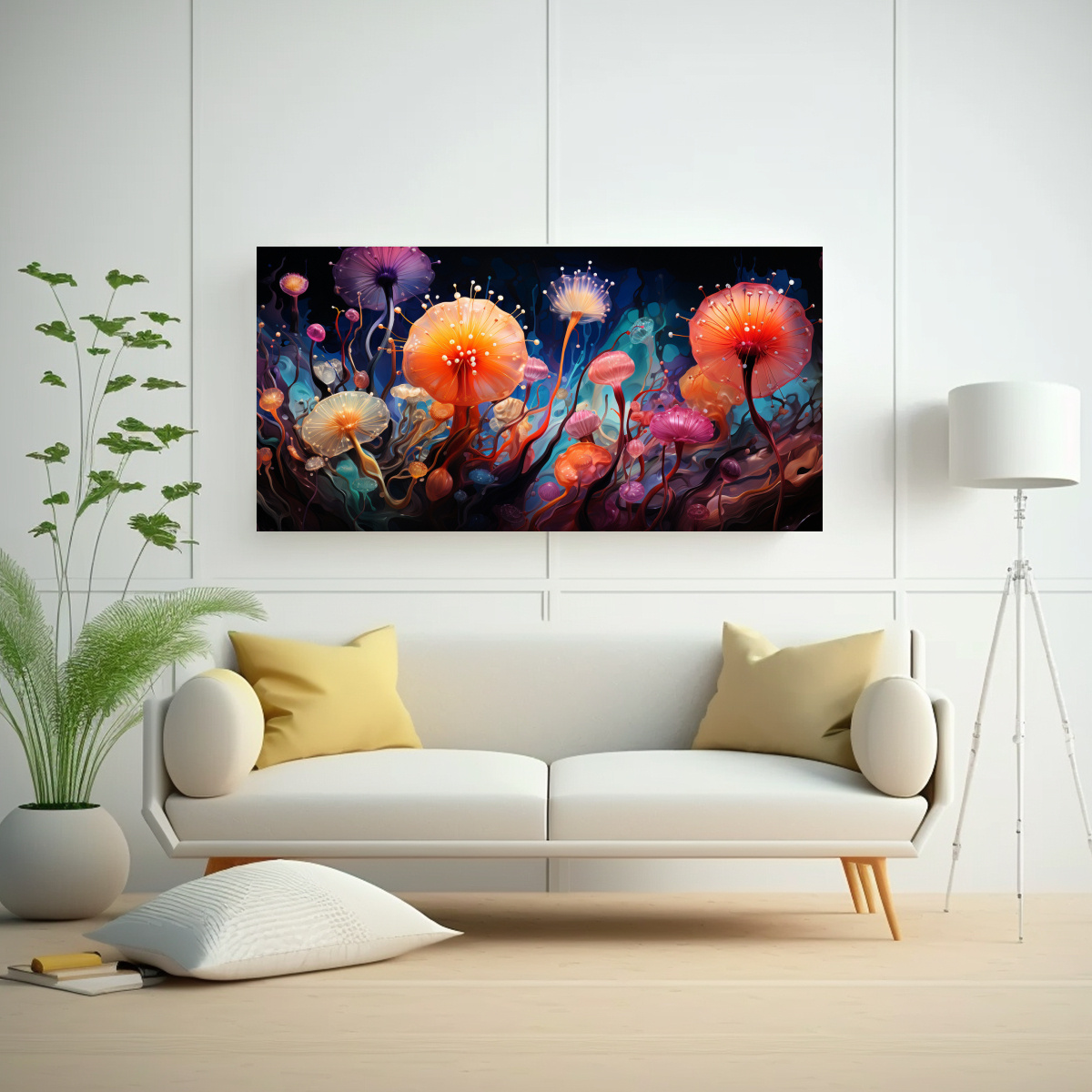 cuadro-patron-intenso-de-erizos-de-mar-en-estilo-pintura-al-estilo-leo-colorida-1