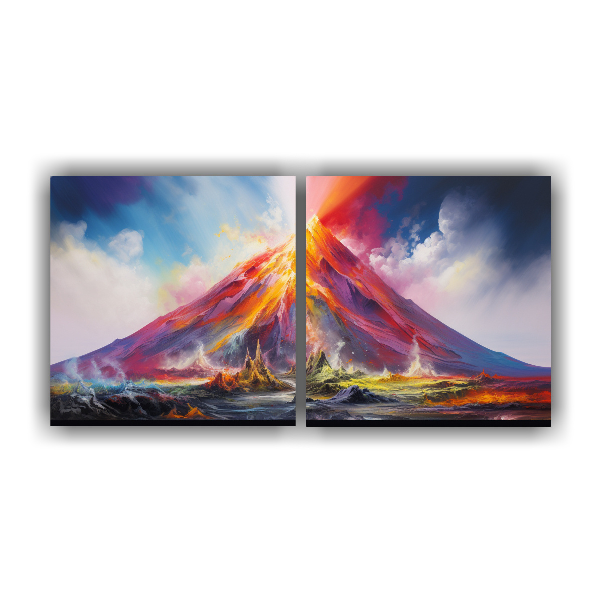 cuadro-tela-canvas-abstracto-volc-n-con-arco-ris-y-colores-amarillos